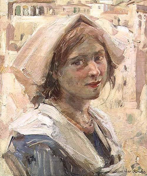 Alexander Ignatius Roche Italian Peasant Girl china oil painting image